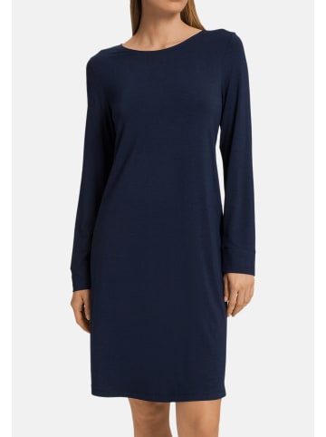 Hanro Nachthemd Natural Elegance in Deep navy