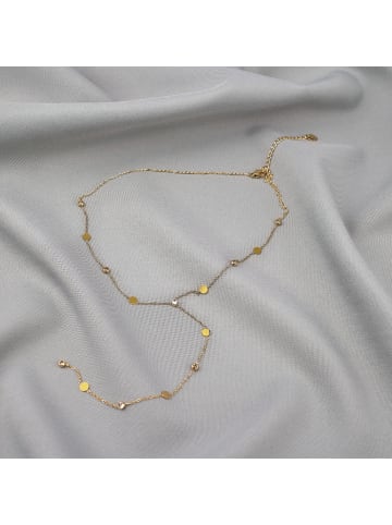 ANELY Edelstahl Lariat Y-Halskette in Gold