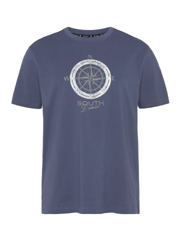 Delmao T-Shirt in indigo blau