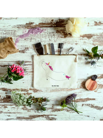 Mr. & Mrs. Panda Menschrmäppchen Einhorn Yoga ohne Spruch in Weiß