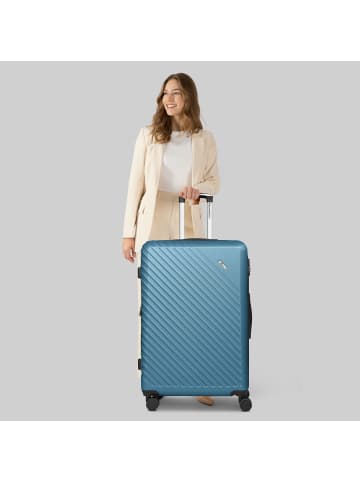 Check.In Paradise 2.0 4 Rollen Trolley L 78 cm mit Dehnfalte in glacier blue