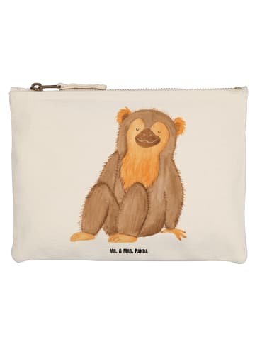 Mr. & Mrs. Panda Schminktasche Affe ohne Spruch in Weiß