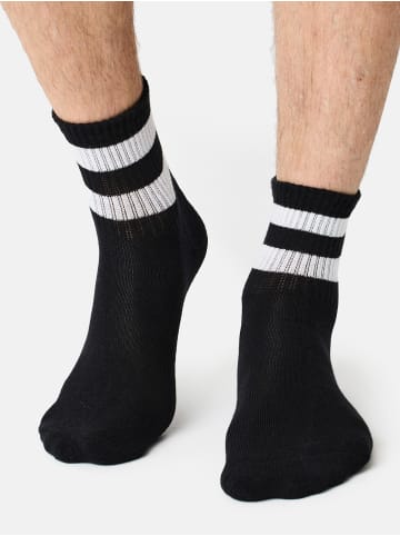 NUR DER Sportsocken Short Track in schwarz/grau