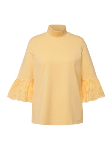 Ulla Popken Sweatshirt in helles gelb