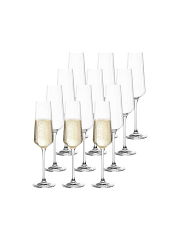 LEONARDO 12er Set Sektgläser Puccini 280 ml transparent in transparent