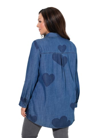 Ulla Popken Hemdbluse in blue denim