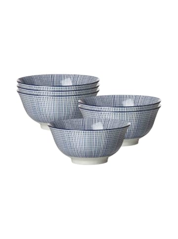 Ritzenhoff & Breker 6er Set Müslischalen Royal Makoto ø 15,5 cm blau-weiß in blau-weiß