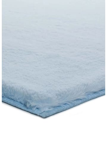 Atticgo Waschbarer Hochflor-Teppich FOX unregelmäßige form in himmelblau
