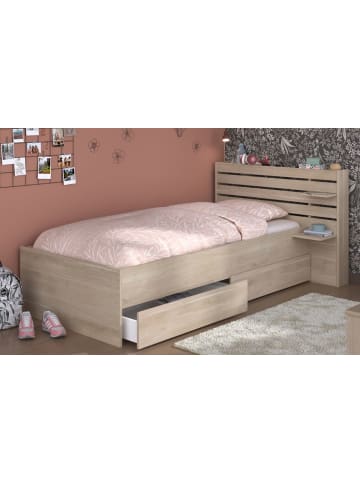 Parisot Stauraumbett Jugendzimmer Bett 90 x 200 mit 2 x Bettschubkasten