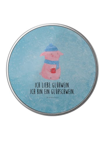 Mr. & Mrs. Panda Teedose Schwein Glühwein mit Spruch in Eisblau