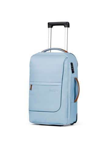 Satch Flow - 2-Rollen Kabinentrolley S 54 cm (pure jade green) in pure ice blue