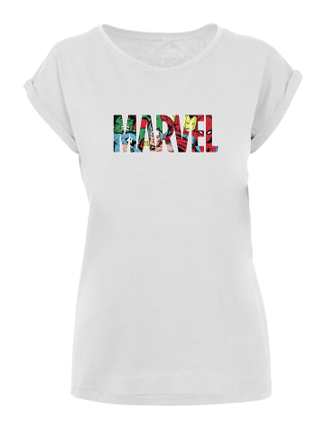 F4NT4STIC T-Shirt Marvel Avengers Logo Character infill in weiß