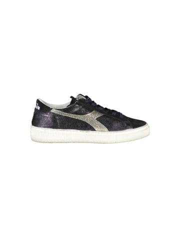 Diadora Schwarze Leder-Sneaker