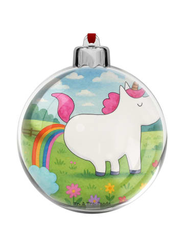 Mr. & Mrs. Panda Kunststoffkugel Einhorn Pupsen Design ohne Spruch in Weiß