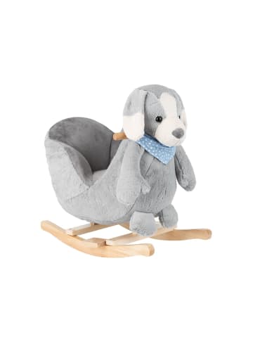 Kikkaboo Schaukeltier Puppy mit Sitz in grau