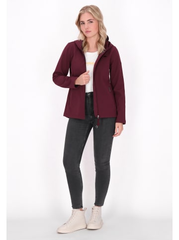 Schmuddelwedda Women Softshell Jacket in burgundy