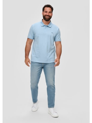 s.Oliver Polo-Shirt kurzarm in Blau