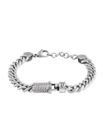 Police Armband für Herren Wrath Edelstahl Silber