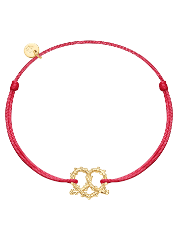 Glanzstücke München Armband Herz-Breze aus Sterling Silber in gelbgold