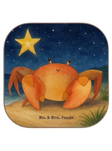 Mr. & Mrs. Panda Untersetzer Sternzeichen Krebs Design ohne Spruch in Weiß