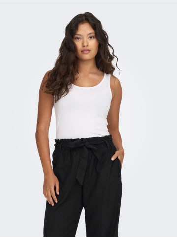 JACQUELINE de YONG Tank Top 2-er Stück Pack Ärmelloses Basic Shirt Set JDYAVA in Weiß-4