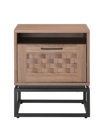 home24 Nachtkommode Hult in Pappel Dunkel