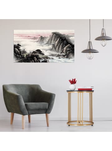 relaxdays Beistelltisch "MARMO" in Schwarz/ Gold - (H)51 x ø 41 cm