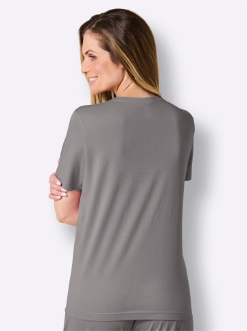 WITT WEIDEN Schlafanzug-Shirt in steingrau
