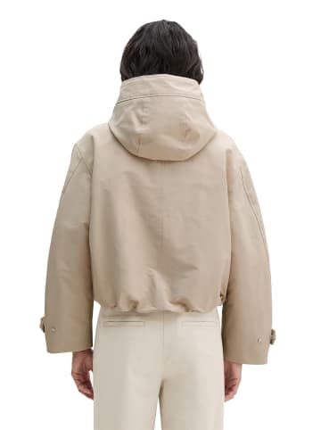 Marc O'Polo Canvasjacke mit Kapuze relaxed in Linen Beige