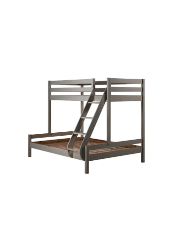 58 aufm Kessel ETAGENBETT Karlee 208x167x156 aus Massivholz in grau