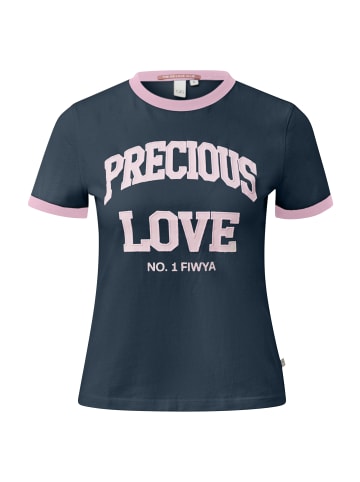 QS T-Shirt in 58D0_tiefblau