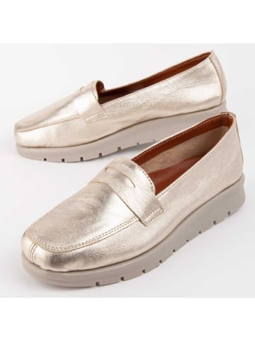 Purapiel Mokassins Meilis in Golden