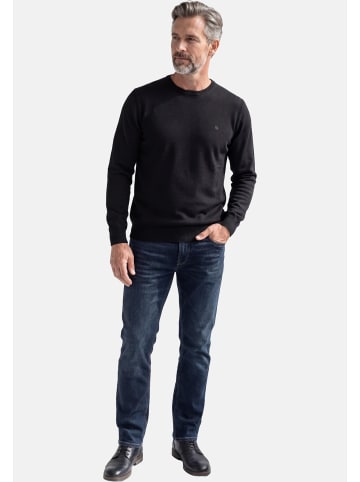 Redmond Pullover Basic in Schwarz / dunkelgrau