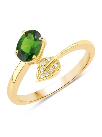 Rafaela Donata Ring Sterling Silber Chromdiopsid in gelbgold