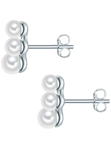 Valero Pearls Ohrringe aus Sterling Silber mit Süßwasser-Zuchtperle in silber