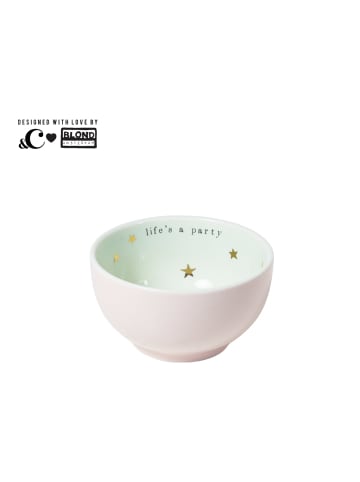 Schale Das Leben ist eine Party in Rosa - 9cm