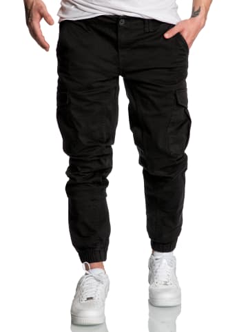 REPUBLIX Jogger Chino William in Schwarz