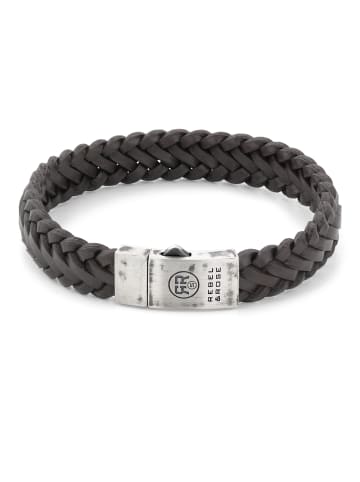 Rebel & Rose Armschmuck The Braided Leather in braun
