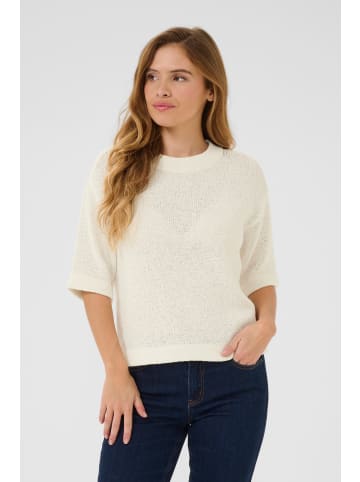 Kaffe Strickpullover KAsevita Baggy fit in Chalk