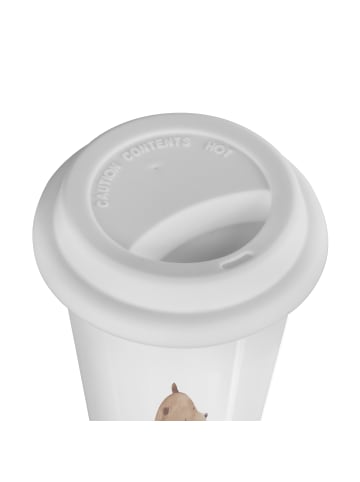 Mr. & Mrs. Panda Thermobecher To Go Bär Schulterblick mit Spruch in Weiß