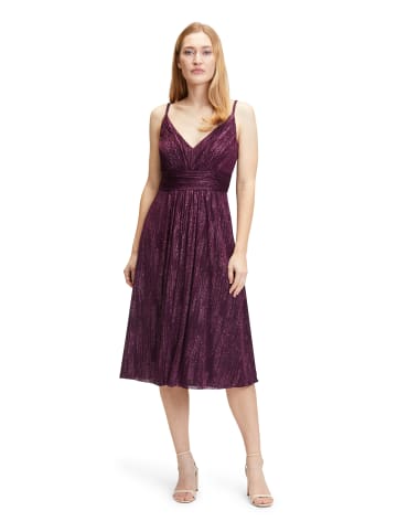 Vera Mont Abendkleid im Glitzer-Look in Shiny Aubergine