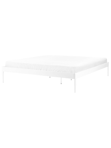 Beliani Doppelbett VAURS in Weiß - (W) 187 x (H) 38 x (L) 206 cm