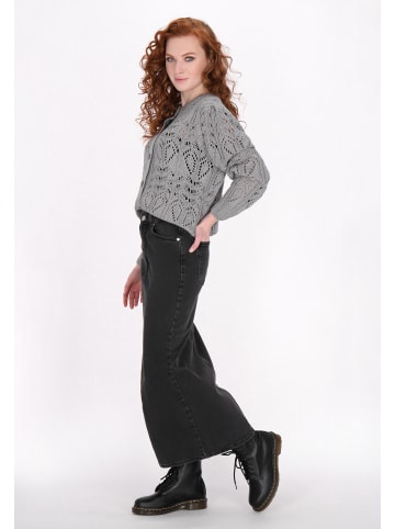 DreiMaster Vintage Women Cardigan in grey melange