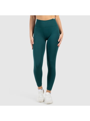 SMILODOX Leggings Alira Scrunch in Dunkelgrün
