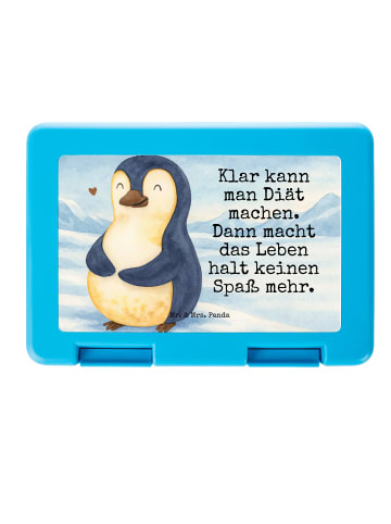 Mr. & Mrs. Panda Bentobox Pinguin Diät Design mit Spruch in Weiß