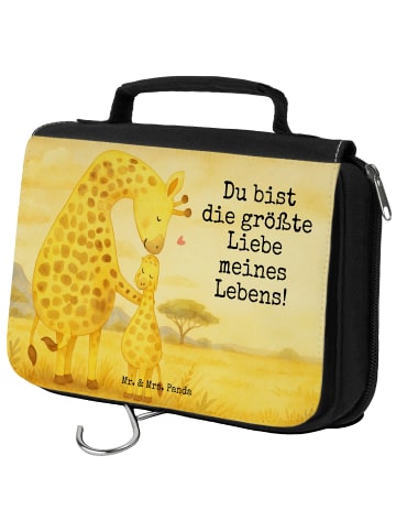 Mr. & Mrs. Panda Kosmetiktäschchen Giraffe Kind Design mit Spruch in Weiß
