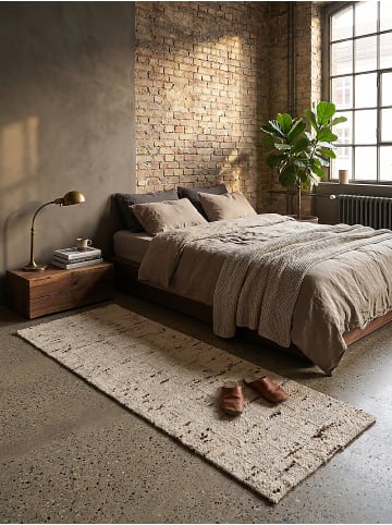 KADIMA DESIGN Teppich Flachgewebe Pflegeleicht ELIN Geometrisch Wohnzimmer Modern in Natur
