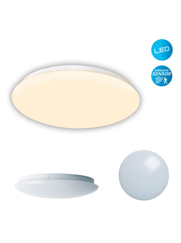 näve LED Deckenleuchte "MESA" in weiß - (L)28 cm x (B)28 cm x (H)6.5 cm - EEK F