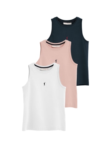 Polo Club 3 tlg. Set: Tank Top PACK 3 - RIGBY GO TANK TOP W VO [N-W-PR] in Mehrfarbig