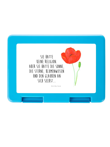 Mr. & Mrs. Panda Aufbewahrungsbox Blume Mohnblume mit Spruch in Weiß